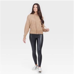 ASSETS by SPANX Women's All Over
Faux Leather Leggings - Black XL